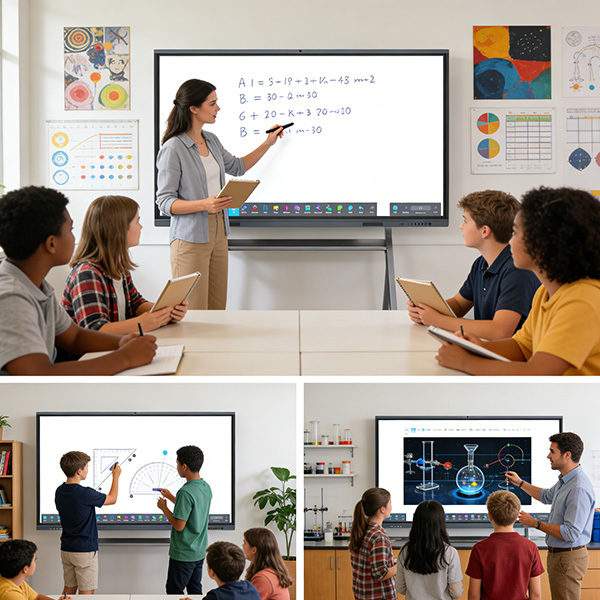 AI Education Board OEM ODM SKD CKD Smart Display Solution with International Certifications RoHS FCC CE CB ISO 9001 and TÜV Low Blue Light
