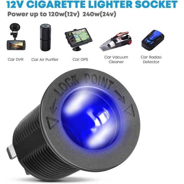 Lightweight Double Fast Charging Car Charger 4 Gang Panel USB A Ports