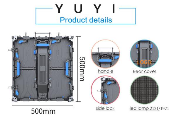 Cabinet material Die-casting Aluminum Super Clear HD LED Screen Rental Panel P1.9 P2.6 P2.9 P3.91 P4.81 LED Video Wall