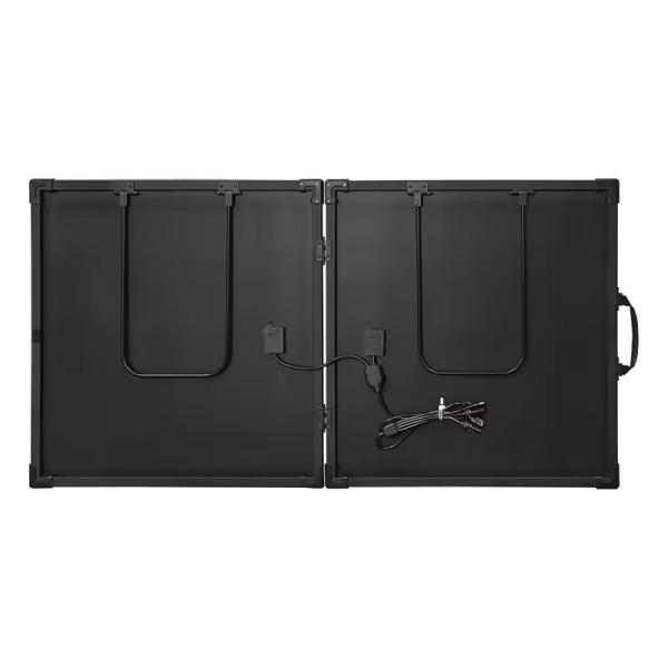 Quadro fino de vidro preto completo 200W 18v Kit de painel solar dobrável portátil para acampamento 12v Células de carregador de bateria USB DC XT60