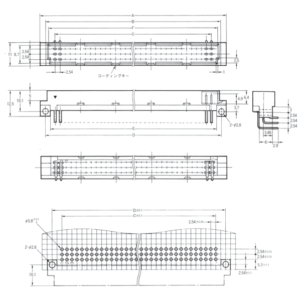 Durable OMRON XC5C-4882-1A DIN twin contact connectors with UL CSA certification and gold plated contacts