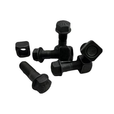 Customization Excavator Track Bolts Grade 8 Flat Head Plow Bolts