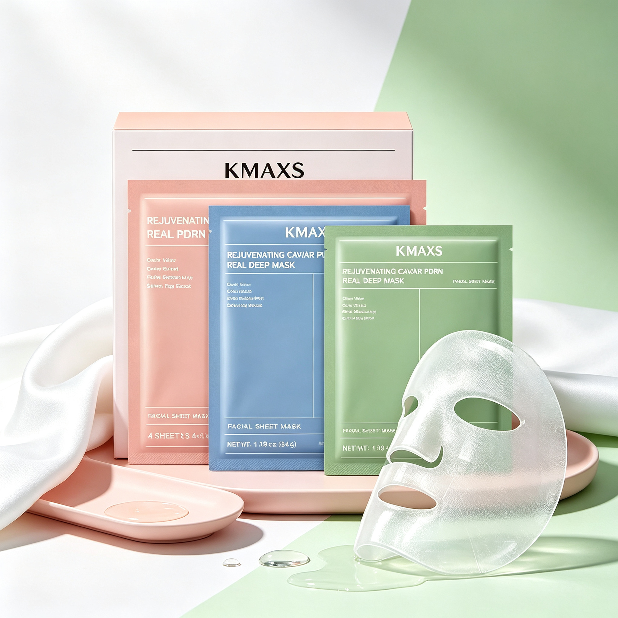 Caviar PDRN Hydrogel Mask Firming Hydrating Overnight Sea Kelp All Skin Types