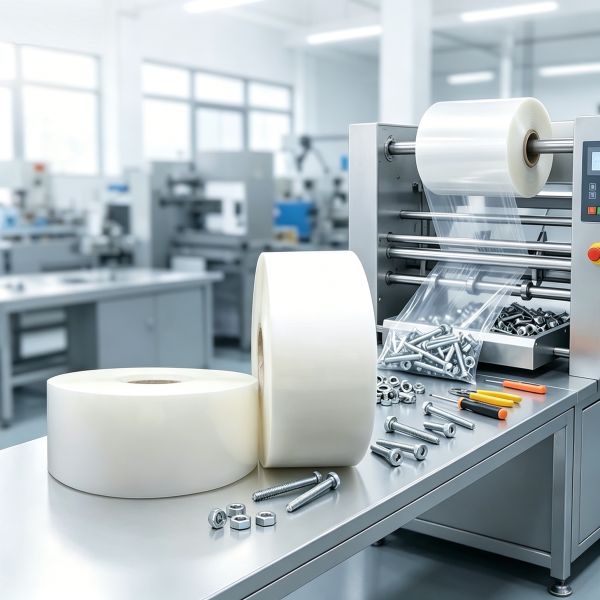 Custom Laminated LDPE Rollstock Film | Food Grade High Barrier Packaging Film for Automatic Sauce & Powder Vertical Packing Machine