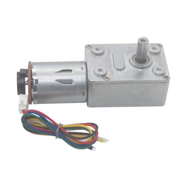 Auto pequeno da C.C. 12v dos motores JGY370 da engrenagem da C.C. do sem-fim do codificador que trava 150rpm