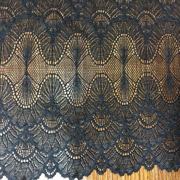 18 CM Wide  Underwear  Lace Border Strench lace edge in Black color