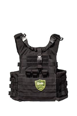 NIJ IIIA Black Tactical Military Ballistic Vest Level 4 Plate Carrier
