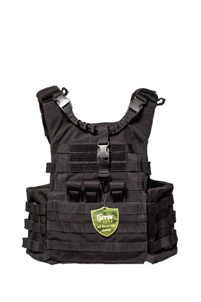 NIJIIIA Black Tactical Military Ballistic Vest Concealed Body Armor Vest