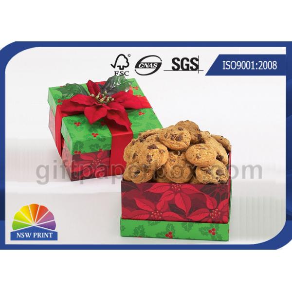 Cookie / Chocolate Paper Gift Box Customized Gift Wrapping Boxes With Art Paper