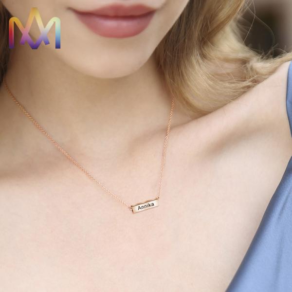 Hypoallergenic SUS316L Letter Name Necklace Choker