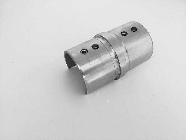 Escovado/lustrou a tubulação de aço inoxidável do entalhe, conector reto do tubo de 180 graus