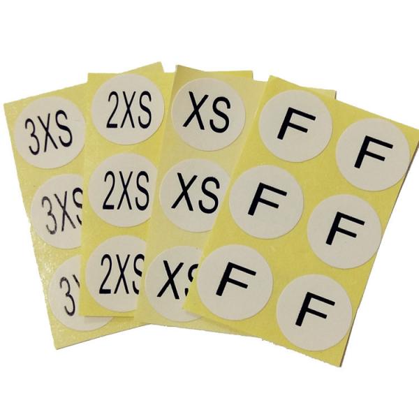 Размер небольшой одежды клея стикеров собственной личности слипчивой круглой съемной частный