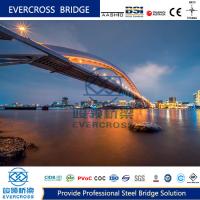 Ponte de aço com arco rígido e viga rígida