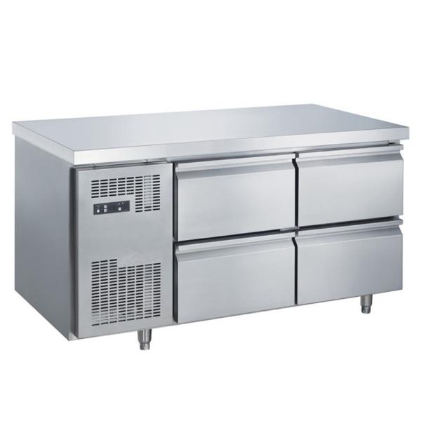 Commercial sous-sol en acier inoxydable 4 tiroirs réfrigérateur