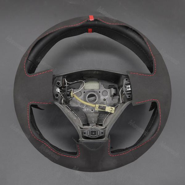 Glossy Red Carbo Fiber Design Style Steering Wheel Cover Wrap for Honda Civic 11 2022