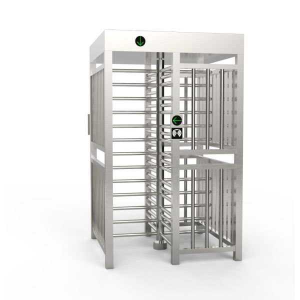Full Height Turnstile Gate providing crowd management and security enforcement in government offices and corporate headquarters