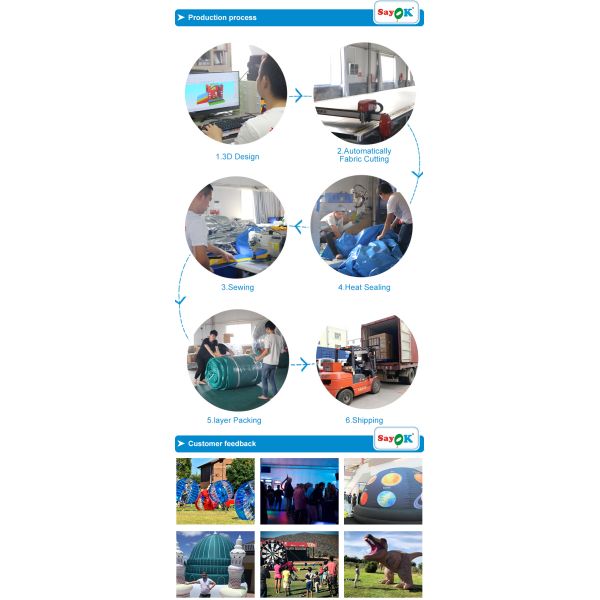 100% Blackout Inflatable Projection Dome Digital Planetarium Dome Projector