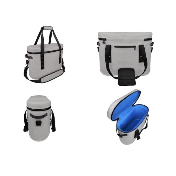 Изготовленный на заказ на открытом воздухе мешок охладителя 40кс27кс32КМ света коробки 20Л охладителя серый ТПУ изолировал