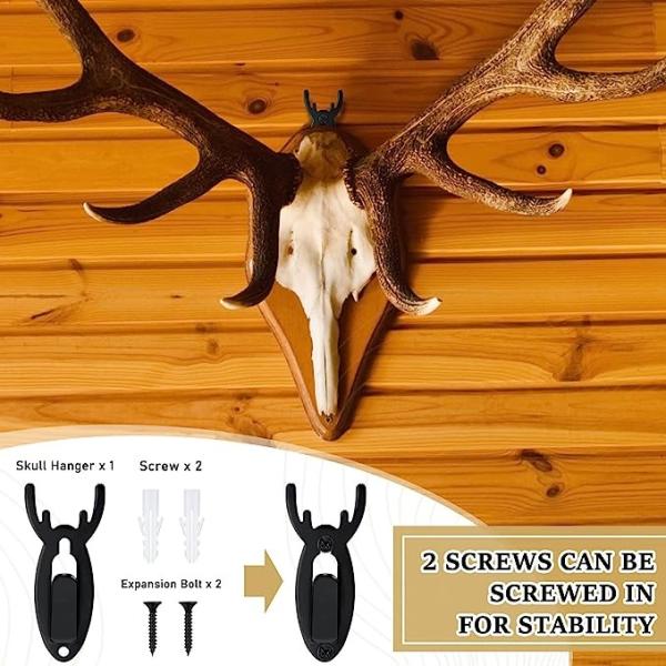 Standard European Mount Antler Style Steel Wall Mount Bracket for Deer Antler Mounts