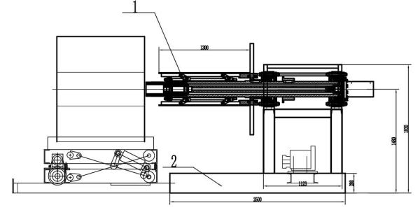 0.25-25mm Steel Uncoiler Strip Decoiler For ERW Pipe Machine