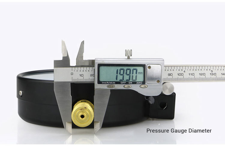 150mm 60bar 1.6% Bottom Connection Pressure Gauge with Remote Resistance Manometer