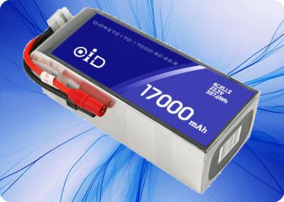 240 ciclos Batería de drones 22.2V 17000 mAh Batería personalizada 85A Descarga máxima