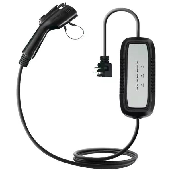 Portable 3.5Kw Type 2 EV Plug / Type 1 EV  Plug 16A 5 Meters Cable