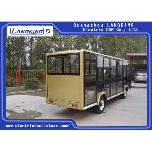18 People Electric Shuttle Car With Effective Shock Absorb Without Door