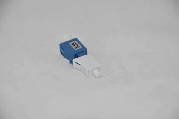 LC UPC Fixed Fiber Optic Attenuator Precision Ceramic Ferrule Plastic Material