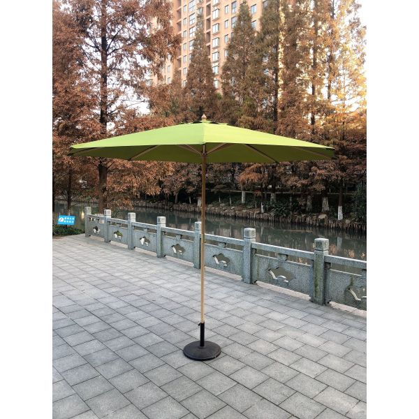 colorful fashion wooden garden umbrella for outdoor