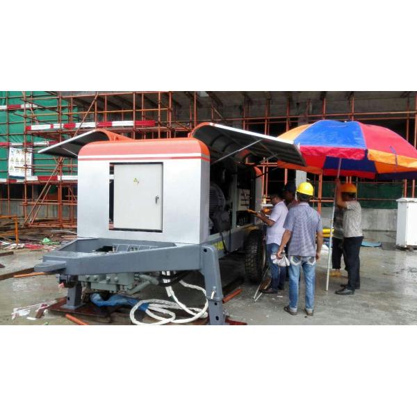 Mobile  High Pressure Concrete Pump 6685kg Weight HBT100SR18186C