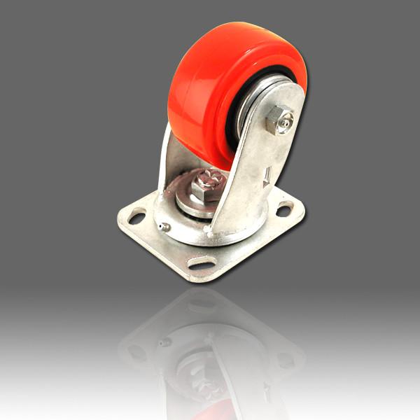 4/100mm Heavy duty swivel castor, with Red wheel.MS-W8408HD