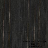 Simulação de face de porta folheado de madeira de ébano H808DS grão reto cor dupla 2500-3100 mm