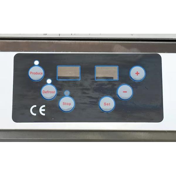 Commercial Thai Flat Pan Fried Ice Cream Rolls Machine With 3 Small Fruits Trays