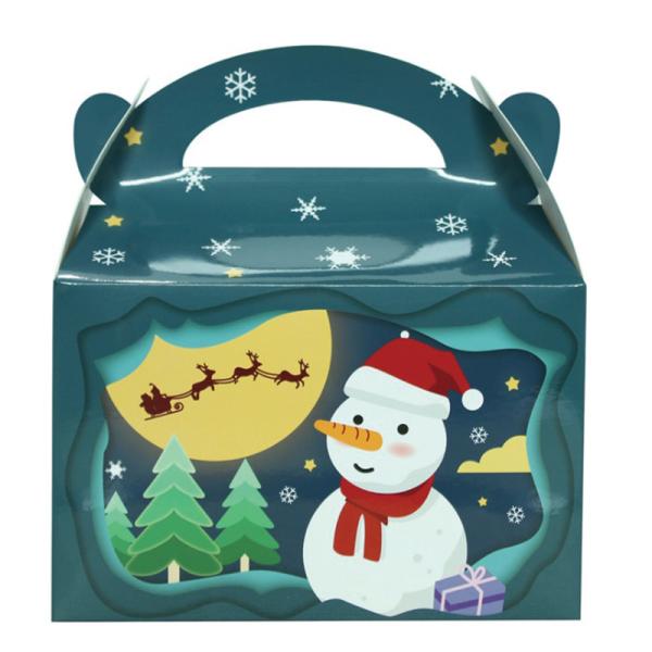 Biodegradable дети вручают коробку Яблока Рожденственской ночи 1200gsm удерживания 2mm