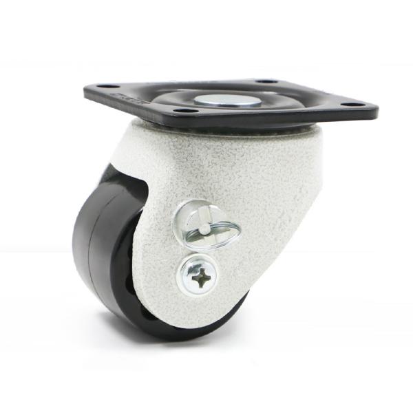 Low Profile Industrial 60mm Outdoor Caster Wheels With Brake  540kg