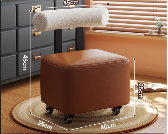 Backrest pulley low stool