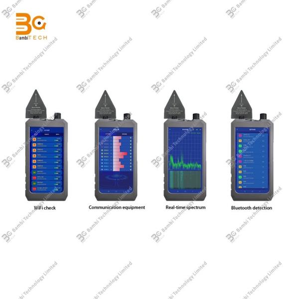 Détecteur de scanner Bluetooth basse consommation WIFI radio mobile 2G 3G 4G 5G GPS sans fil portable avec signal de 1 MHz à 12 GHz