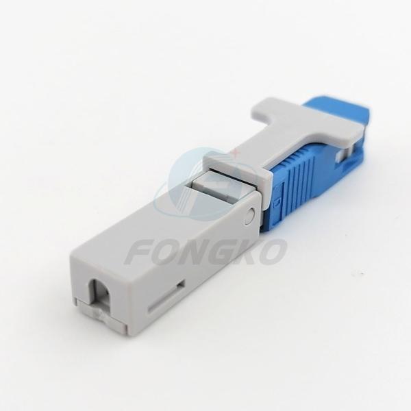 Conector simples da fibra do Upc do conector do Sc do único modo para g652 g657