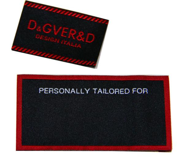 Original Clothing Woven Labels Name Brand personalized woven clothing labels