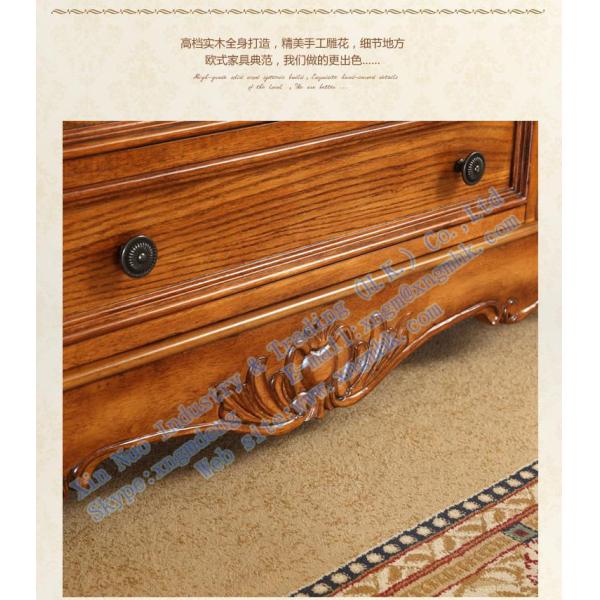 Wooden living room furniture, wooden carved rectangular coffee table