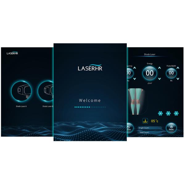 600W 2000W 808nm Diode permanente machine d'épilation au laser avec double poignée