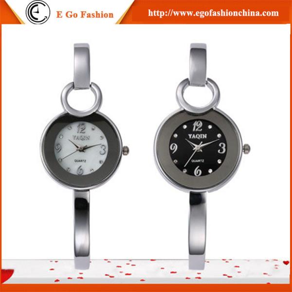 YQ08 Fashion Bangle Bracelet Watch for Girls Ladies Woman Female Dress Stainless Watch New