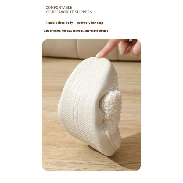 Pantoufles de maison en mousse à mémoire de forme avec logo personnalisé pour femmes, design tricoté à enfiler, semelle silencieuse