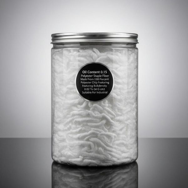 0.15% Oil Content Polyester Staple Fiber Made From 100% Polyester Chip Renewable And Recycled With Low Moisture