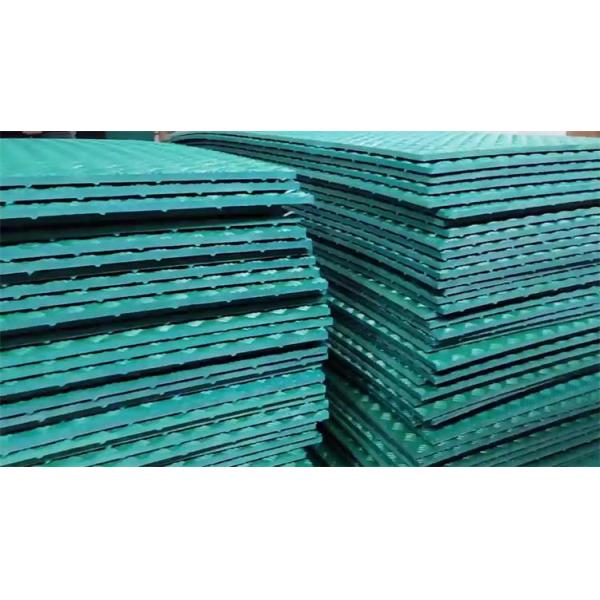 Esteiras compostas verdes da construção pesada da proteção da terra do apoio do caminhão do HDPE