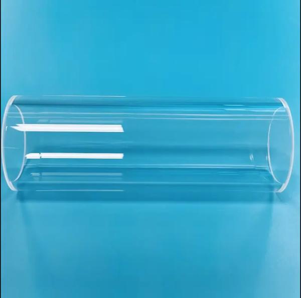 Quartz Glass Tube Custom Transparent 1100 Degrees Celsius High Dimension Precision Fused Silica Tube