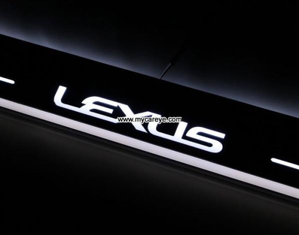 Lexus ES LED lights side step car door sill led light auto pedal scuff
