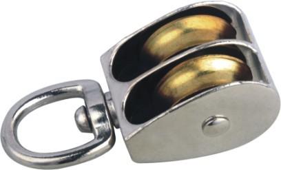 DR-0173Z Zinc Alloy Swivel Die Cast Pulley Single Wheel Swivel Eye Pulleys