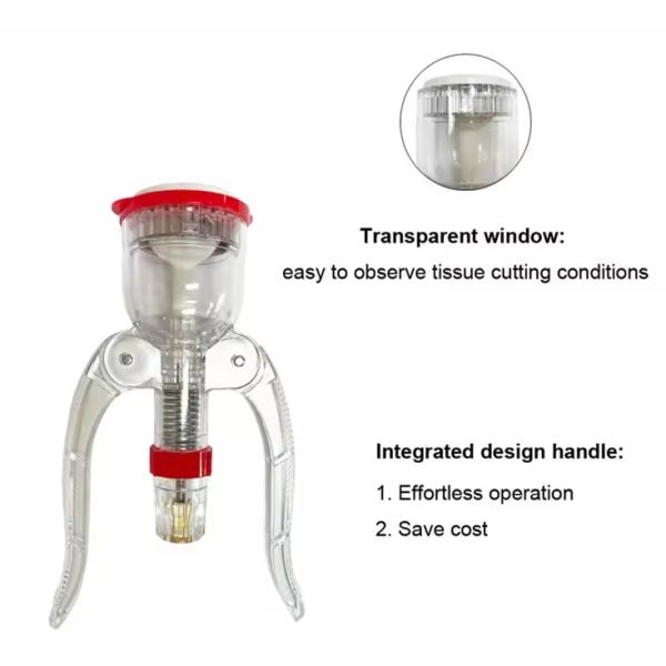 Dispositivo de circuncisión desechable de plástico transparente para corte de foreskin masculino